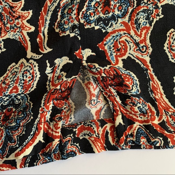 Free People Paisley print mini skirt black motif - Picture 6 of 10